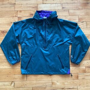 Teal and Purple Vintage Helly Hansen Lightweight Windbreaker - Men’s Large